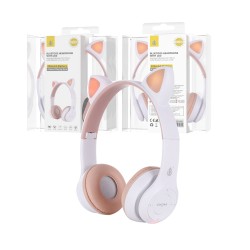 ONEPLUS CAT EARS BLUETOOTH HEADPHONES NC3183 BL BTS/FM/TF/AUDIO 200MAH (2301831) WHITE ONEPLUS CAT EARS BLUETOOTH HEADPHONES NC3183 BL BTS/FM/TF/AUDIO 200MAH (2301831) WHITE